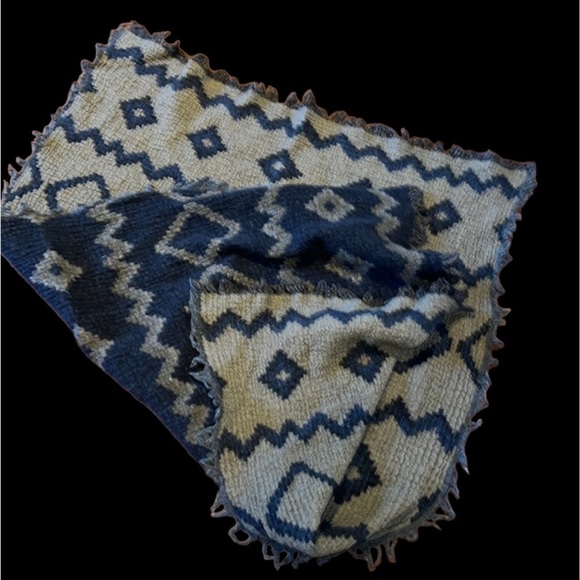 Wilfred Diamond  Mosaic wool Blanket Scarf - Picture 1 of 12